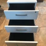 3 Draw Tall Under Desk Pedestals With Keys- White Only – 40+ AVAILABLE  – £59 + VAT