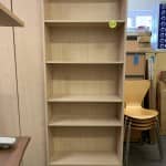 2m High Maple Heavy Duty Bookcases with 4 shelves – 5 available – £69 + VAT