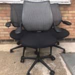 USED HIGH END DESIGNER HumanScale Liberty Mesh Back Office Chair with Adjustable Arms – £149 + VAT