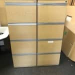 Light Oak Heavy Duty 4 Drawer foolscap filing cabinets – 5 matching available – £99 + VAT EACH