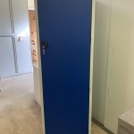USED BLUE/GREY EXTRA LARGE Police Standard 1 Door storage lockers with key