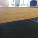quality used straight desks 1600mmx800mm with mobile drawer units