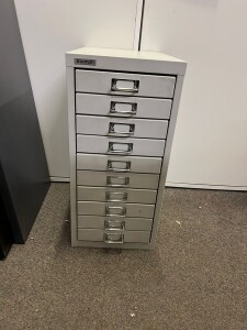 Used 10 Drawer metal cabinets