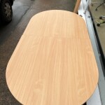 Used Oval Meeting Table Beech Finish