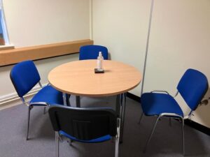 Used round table and chairs