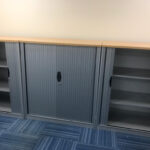 Used tambour door cupboards