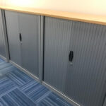 Used tambour door cupboards