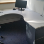 Light grey used corner desks