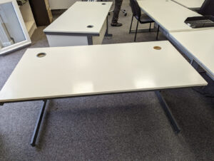 Used light grey desks