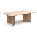 Used rectangular meeting table 2m x 1m