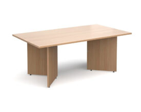 Used rectangular meeting table 2m x 1m