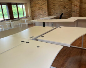used wave desks white