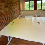 used wave desks white